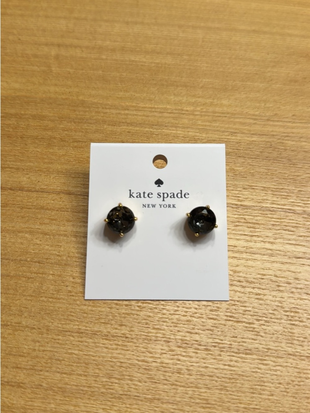 kate spade New York Black Stud Earrings